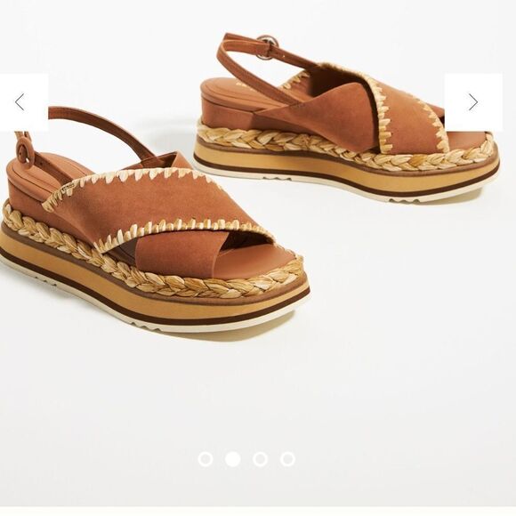 Anthropologie Bruno Premi Cross-Strap Platform Espadrille Sandals US 6 - Picture 9 of 12